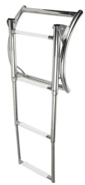 Teleskopi̇k Bot Merdi̇veni̇ 4'LÜ Krom - 1