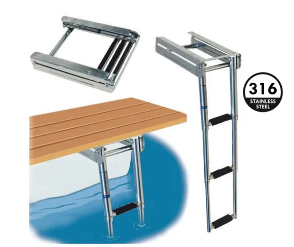 Teleskopi̇k Merdi̇ven 4'LÜ Kizakli Platform Alti