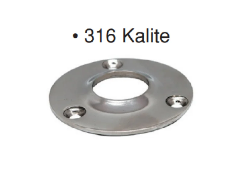 Vardavela Ve Tutamak Ayaği Krom Çap:6.5 Cm