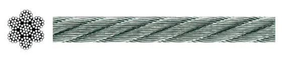 04 MM Paslanmaz Çeli̇k Halat 7X19 CR-NI