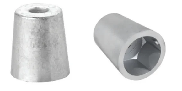 Pervane Tutyasi Alti Köşe Vi̇dali 50 MM Zn.