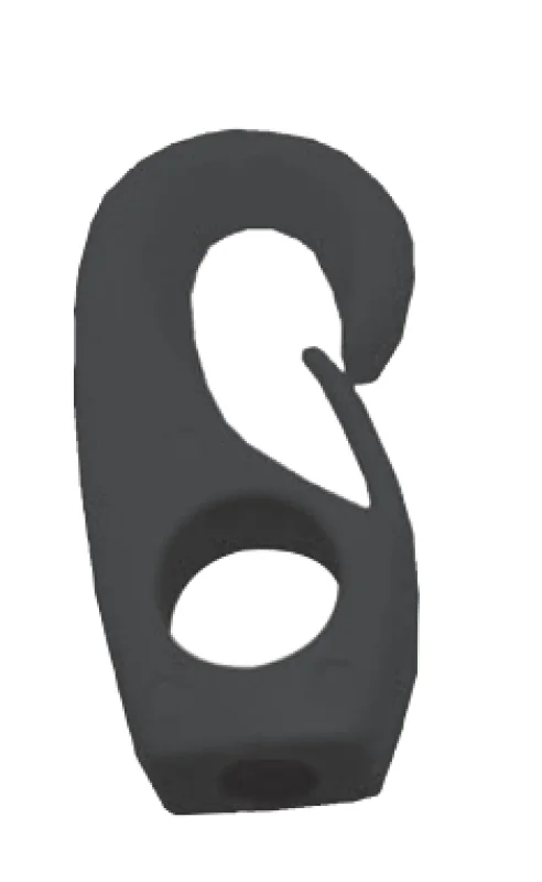 Plastic Rope Clip 8 MM Black