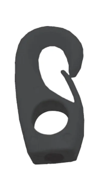 Plasti̇k Halat Kli̇psi̇ 8 MM Si̇yah