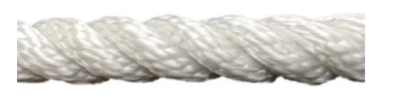 Polyester Halat 3 Kollu 14 MM Beyaz