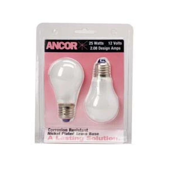 Ampul. Ev tipi (E27), korozyona mukavim sarı üzeri nikel kaplı duylu. Çift.