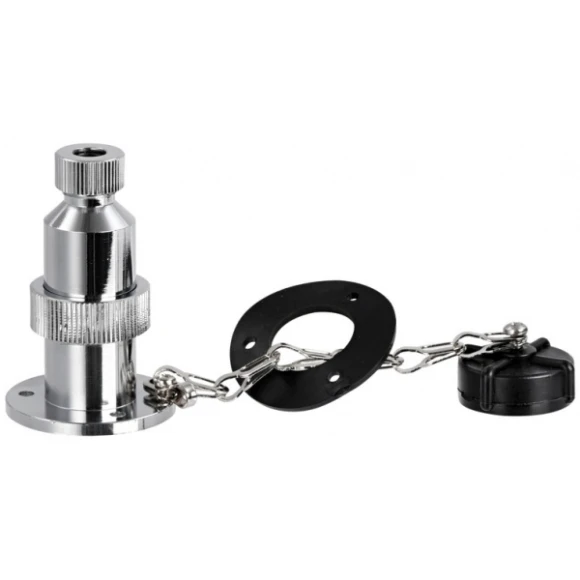 Fiş ve priz. Su geçirmez. Kromaj.