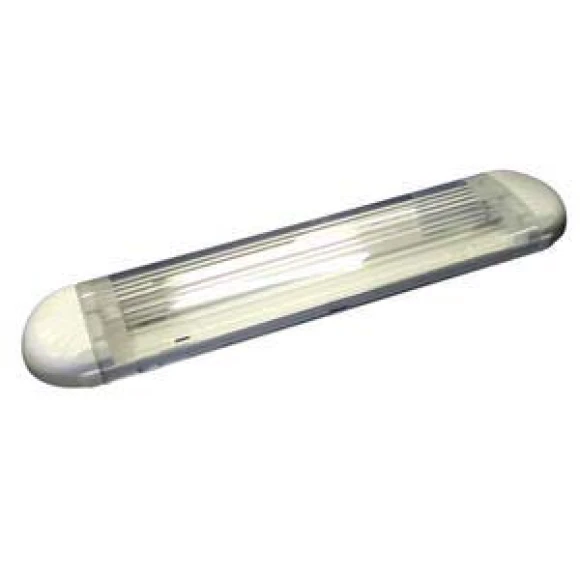 Floresan lamba. Beyaz plastik.Switchli. 2X8W. 39mmX83mmx25mm h.