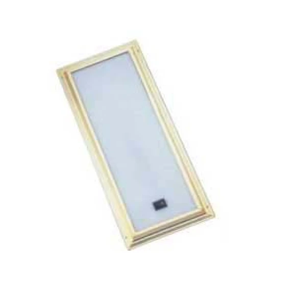 Floresan lamba gömme sarı kaplı alüminyum gövde beyaz lens. Switch´li.