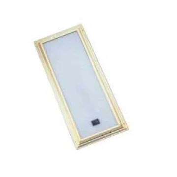 Floresan lamba gömme sarı kaplı alüminyum gövde beyaz lens. Switch´li. - 1