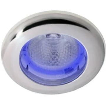 Hella Marine LED spot lambası. 
Mavi ambians halkalı, beyaz LED’li. - 1