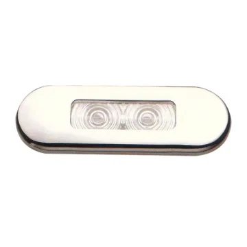 Ledli lamba, gömme montaj, paslanmaz çelik çerçeveli.  - 1