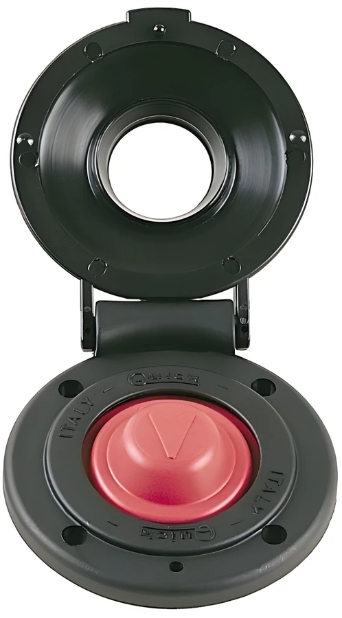 Quick güverte ayak şalteri. Siyah.