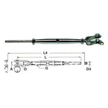 Sıvamalı, mafsallı liftin, AISI 316 paslanmaz çelik. - 1