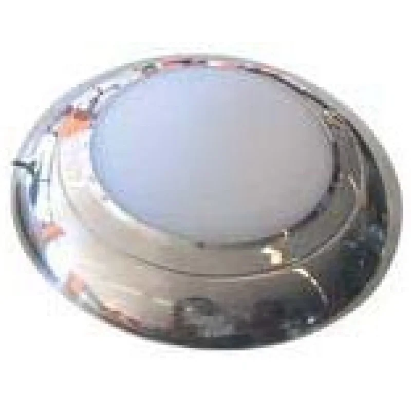 Tavan lambası, paslanmaz çelik , 12V/20W halojen ampullü.