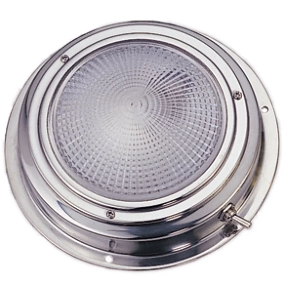 Tavan lambası. Paslanmaz çelik . Ø 140 mm. 12V/15W.