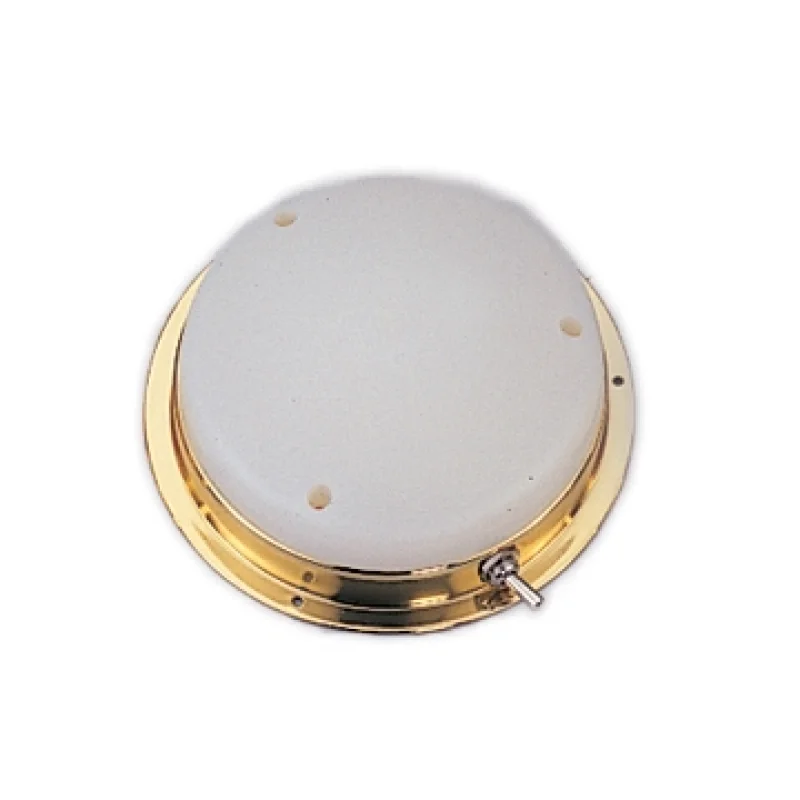 Tavan lambası. Pirinç. Ø140mm. Beyaz lensli. 12V/5W.