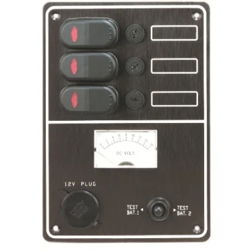 Üçlü sigorta paneli, çakmak soketli ve voltmetreli. - 1