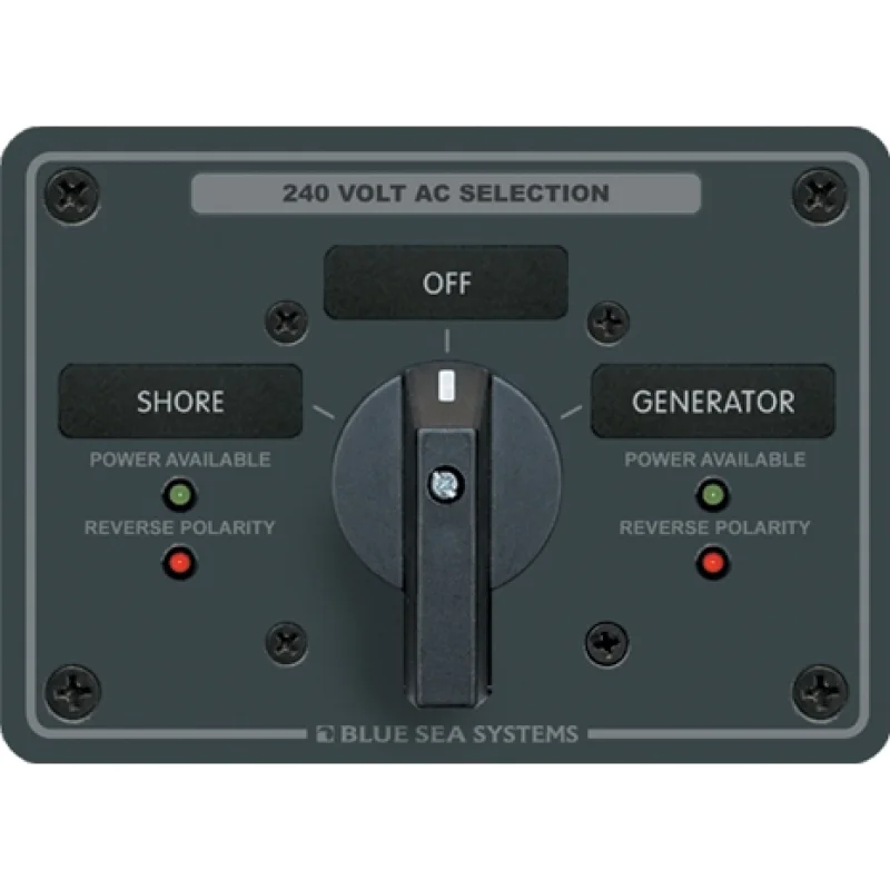 AC kaynak seçme paneli.