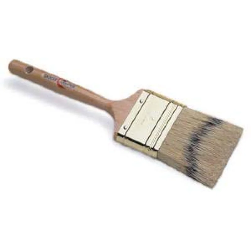 Red Tree Badger Rounded Shape Flat Cut Pencil Type Natural Sable Brush with Wooden Handle 1 1/2"