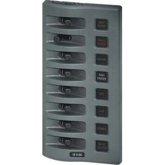 Blue Sea System WeatherDeck su geçirmez sigorta paneli.