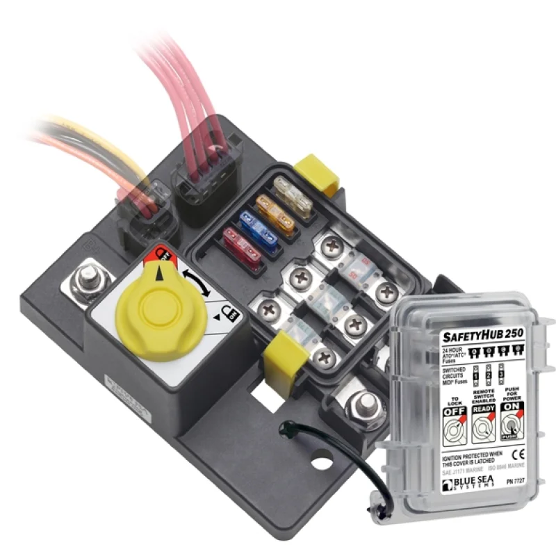 Blue Sea Systems SafetyHub250 sigorta bloğu.