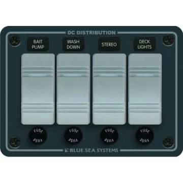 Blue Sea Systems Su geçirmez sigorta paneli. Flybridge ve açık kokpitler için dizayn edilmiştir. - 1