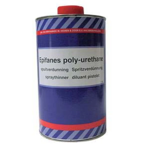 Epifanes tiner, 5 litre. PP Extra verniğin tüm uygulamalarında kullanılır.