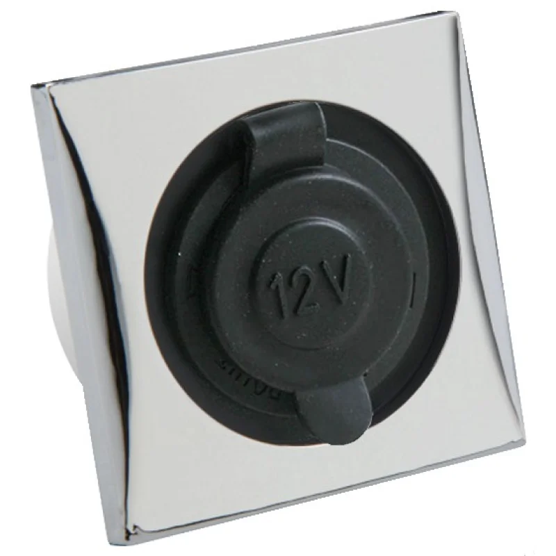 Frilight priz. Çakmak tipi. Kromaj. Kapakçıklı.