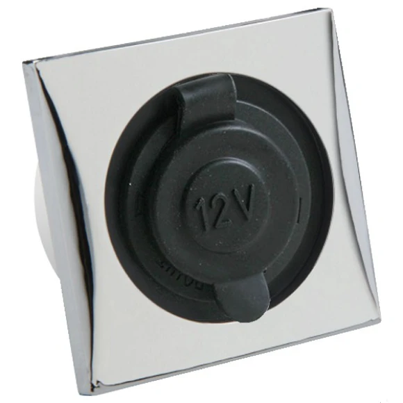 Frilight priz. Çakmak tipi. Kromaj. Kapakçıklı.