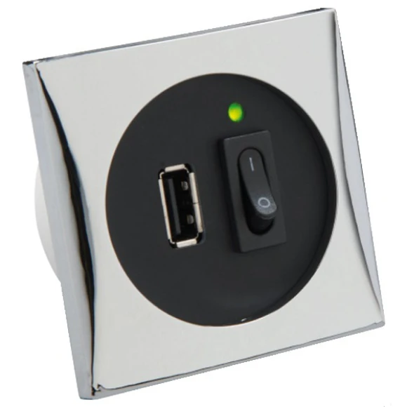 Frilight USB port. Giriş 12-24V, Çıkış 5V/1A.
