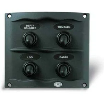 Hella Marine kompakt sigorta paneli. Switch´ler kauçuk muhafazalıdır. - 1