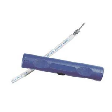 Koaksiyel kablo sıyırıcı. Dış ve iç kılıfları keserken merkez kablo ve örgü kabloya zarar vermez. - 1