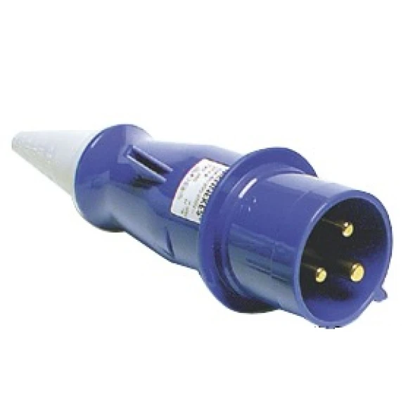 Marina elektrik fişi. Termoplastik gövde. IP44