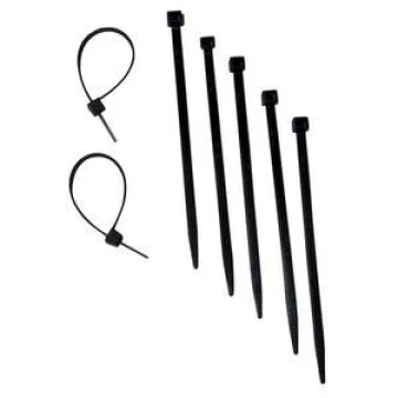 Plastik kablo kelepçesi. Siyah ve beyaz renklerde. - 1