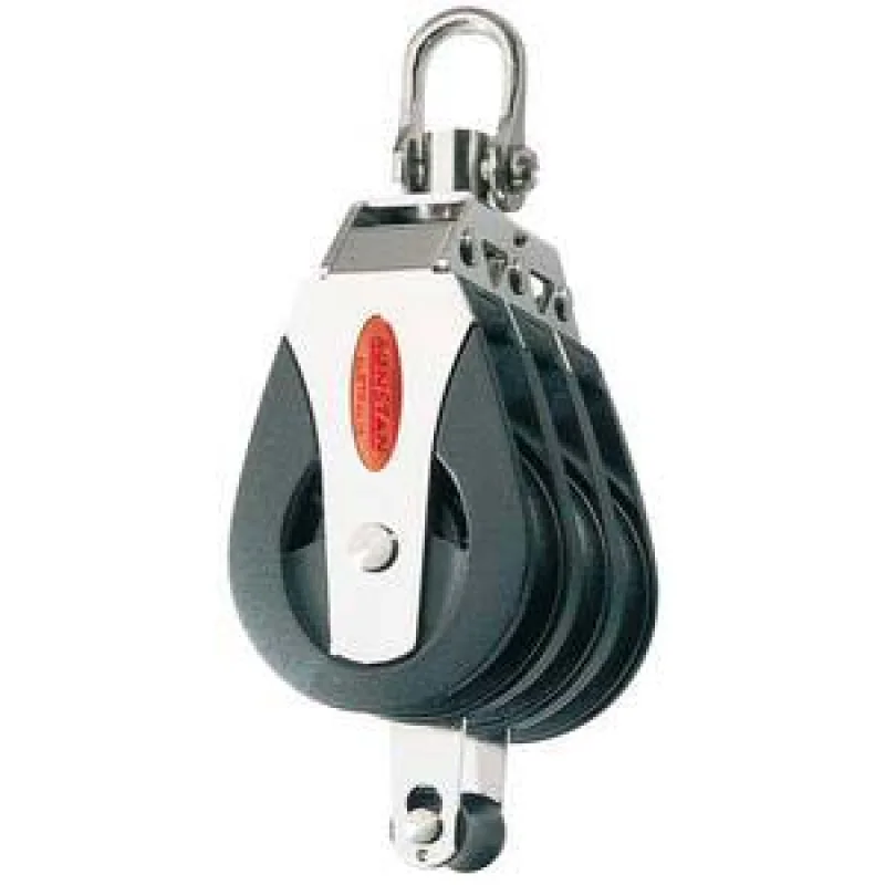 Ronstan 50 serisi bilyalı makara. Üçlü, kuyruklu.