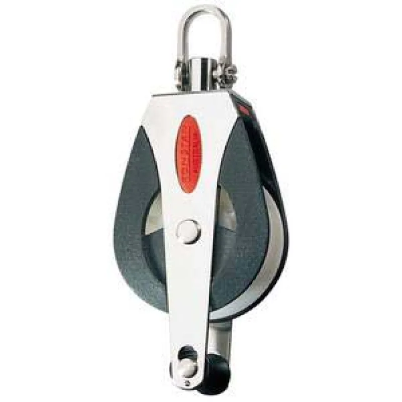 Ronstan 50 serisi bilyasız makara. Tekli, kilitli, kuyruklu.