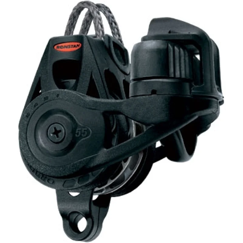 Ronstan 55 serisi Orbit vitesli makara. Üçlü, ayarlanabilir cemkilitli, kuyruklu, otomatik.