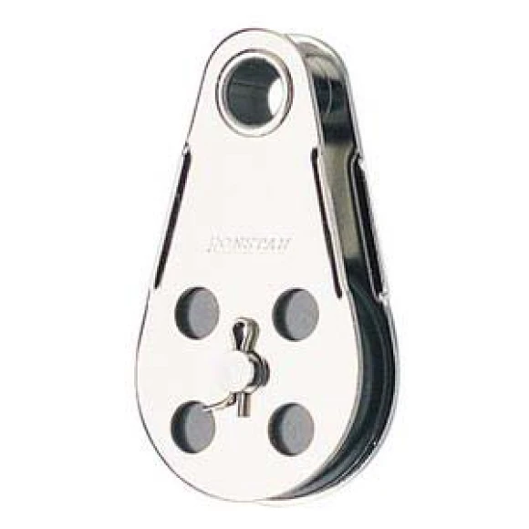 Ronstan tel makarası. Tekli, yuvarlak bağlantılı.