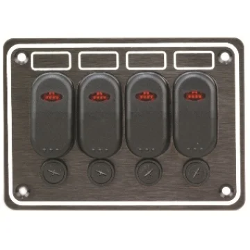 Sigorta paneli, dörtlü, su geçirmez. - 1