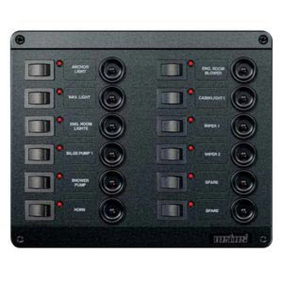 Vetus sigorta paneli. Tip P12.