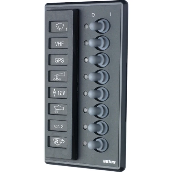 Vetus sigorta paneli. Tip P8F. Ledlidir ve ATO tipi sigortalara sahiptir.