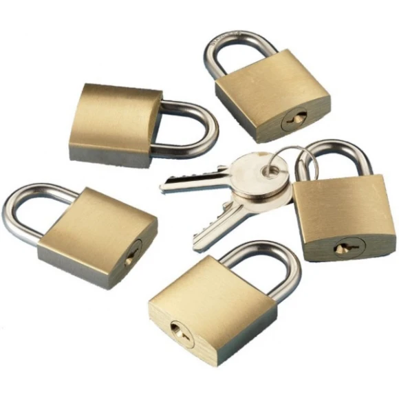 5’li kilit seti, aynı anahtarlı.