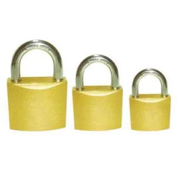 Asma kilit. Gövde sarı, kol paslanmaz çeliktir. - 1