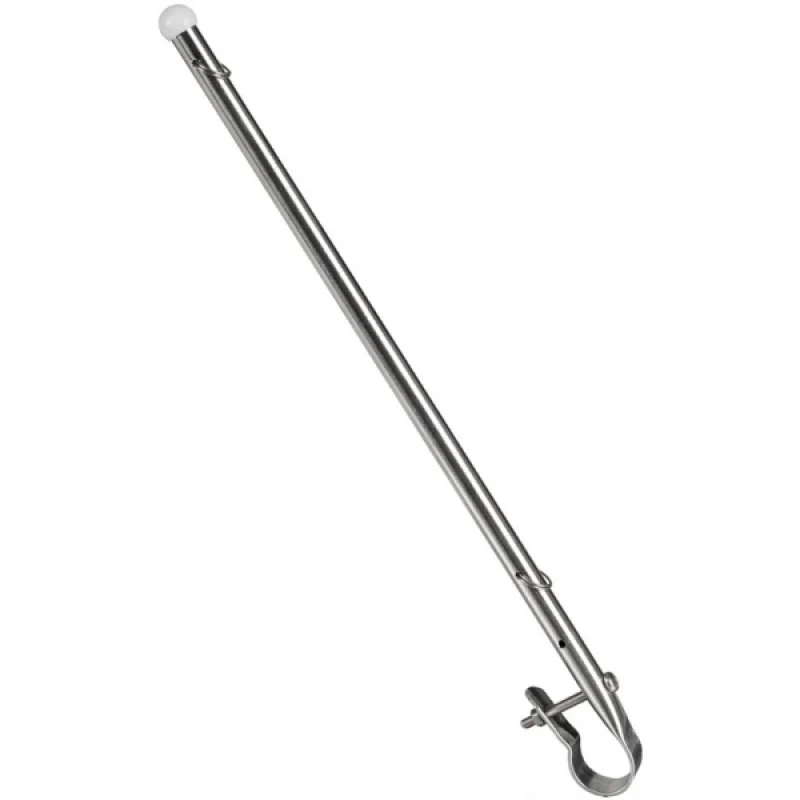Bayrak direği. Paslanmaz çelik. Boy 40cm. Ø 22/25mm vardavelaya montaj.