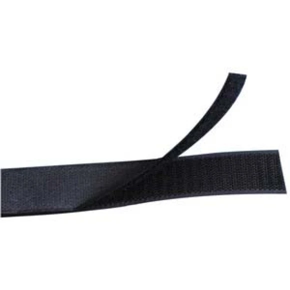 Cırt band, en 25 mm, yapışkanlı.