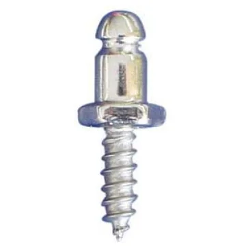 Çıtçıt alt parçası, vidalı, kromaj. - 1