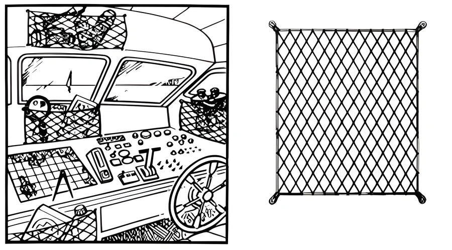 Elastik eşya filesi.