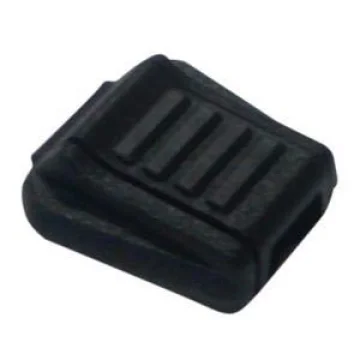 Fermuar tutamağı. Siyah plastik.