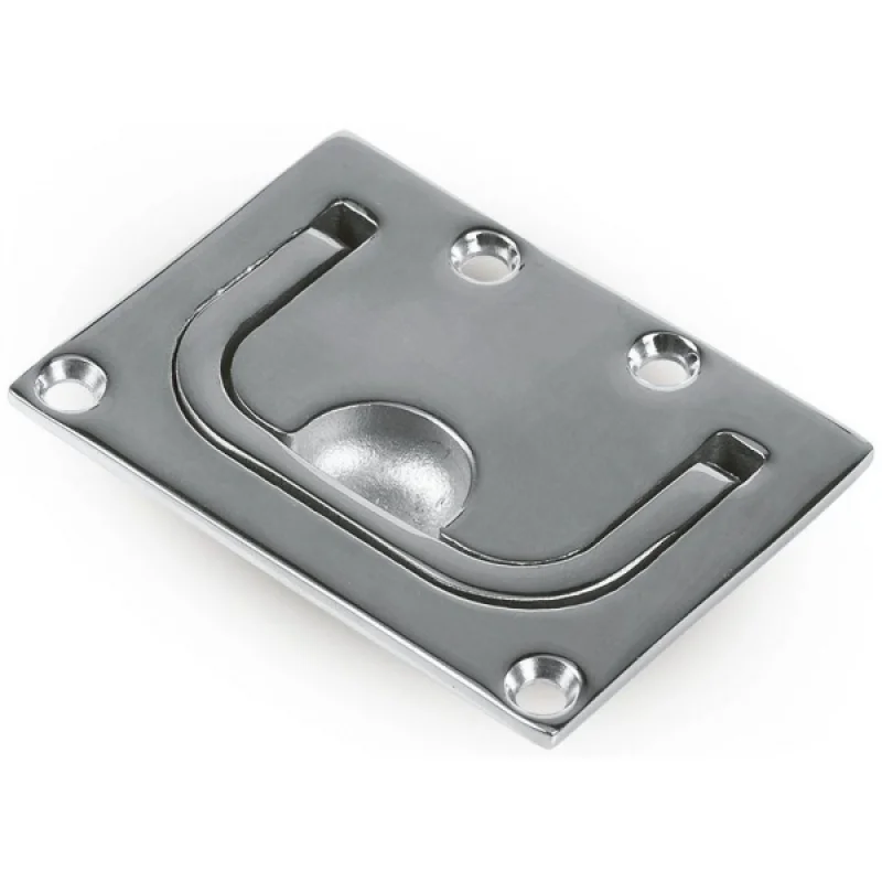 Gömme kulp, paslanmaz çelik. 57x76mm.