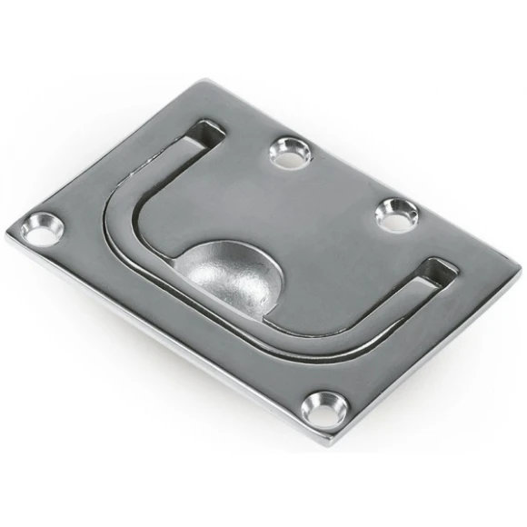 Gömme kulp, paslanmaz çelik. 57x76mm.